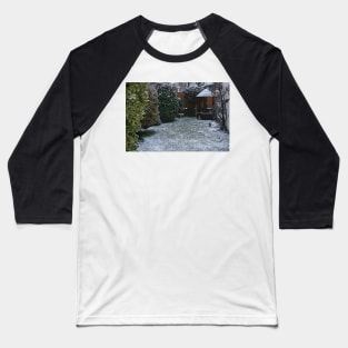 Snow in the Garden Baseball T-Shirt